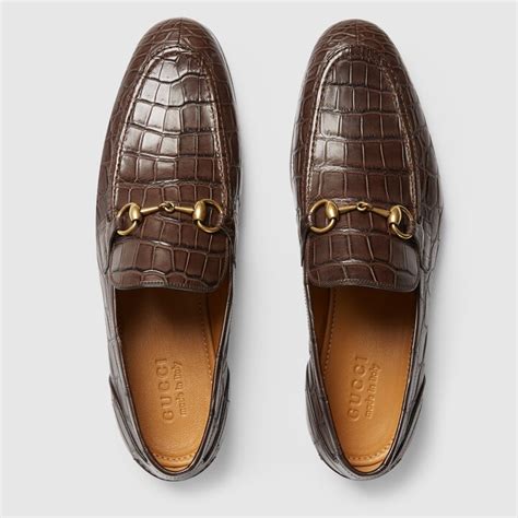 gucci jordan crocodile loafer|gucci jordaan leather loafers women.